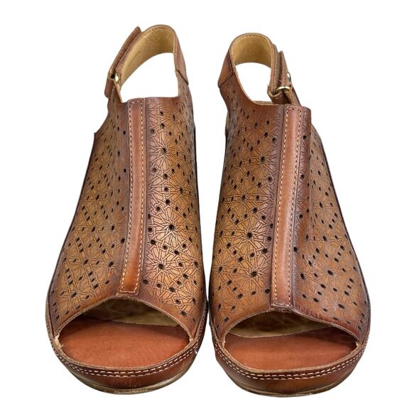 Pikolinos Women's Java Brown Leather Slingback Sandal Size 40 US 9.5/10 - Picture 7 of 13